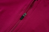 2025-26 Mens Barcelona rose pink Half Pull Tracksuit suit