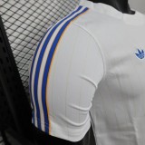 2025-26 Mens Real Madrid  Player casual style white soccer jersey