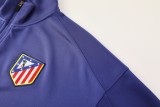 2025-26 Mens  Atletico Madrid  Purple Jacket Tracksuit suit