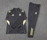 2025-26 Mens Real Madrid dark gray  Jacket Training Suit