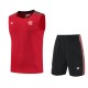 2025-26 Mens Flamengo red vest short training suit