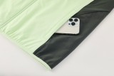 2025-26 Mens Real Madrid Light green windbreaker suit