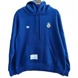2025-26 Mens Real Madrid  blue Hoodie Jersey
