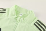 2025-26 Mens Real Madrid Light green windbreaker suit