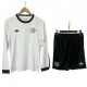 2025-26 Kids Germany 125th Anniversary White Long Sleeve  Soccer Jersey