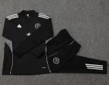 2025-26 Kids Inter Miami Black Half Pull Tracksuit