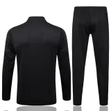 2025-26 Kids Germany Black  Half Pull Tracksuit