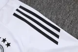 2025-26 Mens Germany White Kids Half Pull Tracksuit
