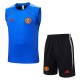 2025-26 Mens Manchester United blue vest Short traning suit