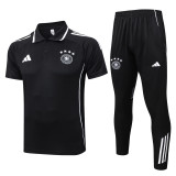 2025-26 Mens Germany black Polo Tracksuit