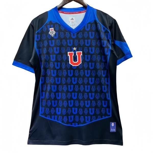 2025/26 Mens Universidad de Chile black Blue Soccer Jersey