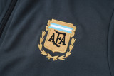 2025-26 Mens Argentina dark gray Retro version  Jacket Tracksuit