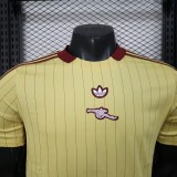 2025-26  Mens Arsenal yellow Player version soccer Jersey