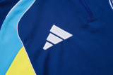 2025-26 Kids Arsenal  Royal blue Half Pull Tracksuit