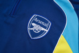 2025-26 Kids Arsenal  Royal blue Half Pull Tracksuit