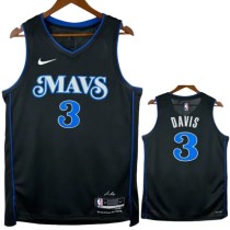 23-24 Dallas Mavericks DAVIS #3 Black City Edition Top Quality Hot Pressing NBA Jersey(V领)