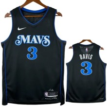 23-24 Dallas Mavericks DAVIS #3 Black City Edition Top Quality Hot Pressing NBA Jersey(V领)
