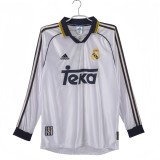 1998-00 Mens  Retro Real Madrid home  long sleeve Jersey