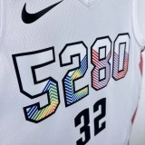 24-25 Nuggets GORDON #32 White City Edition Top Quality Hot Pressing NBA Jersey