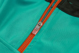 2025-26 Mens  Fluminense green  Half Pull Tracksuit