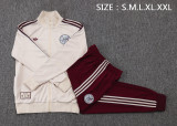 2025-26  Mens Ajax beige  Jacket Tracksuit