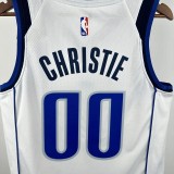 22-23 Dallas Mavericks CHRISTIE #00 White Top Quality Hot Pressing NBA Jersey