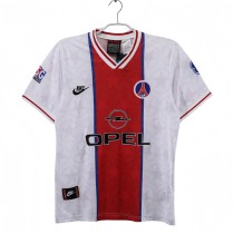 1995-96  Mens  Retro psg  Away white soccer  Jersey