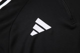 2025-26 Mens Algeria black half pull Tracksuit