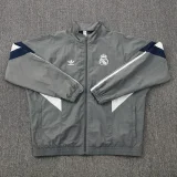 2025-26 Mens Real Madrid  Gray windbreaker