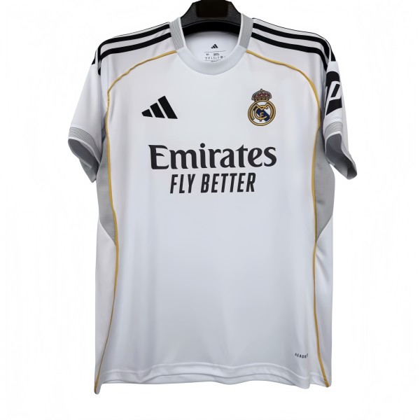 2025-26 Mens  Real Madrid home 1:1 White Jerseys  soccer
