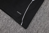 2025-26 Mens Algeria black half pull Tracksuit