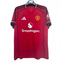 2025-26 Mens Manchester United red home 1:1 Soccer Jersey