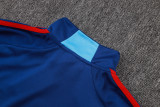 2025-26 Mens Arsenal  Royal blue Half Pull Tracksuit suit