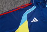 2025-26 Mens Arsenal  Royal blue Half Pull Tracksuit suit