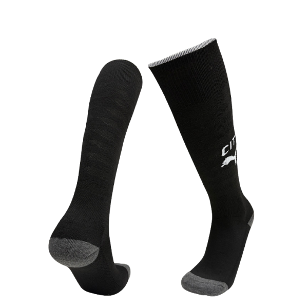 2025-26  Manchester City  away black football socks