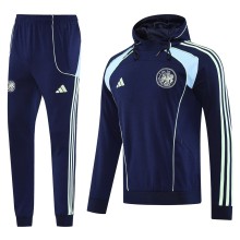 2025-26  Mens Ajax blue hoodie Tracksuit