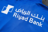 2025-26 Mens Al-Hilal blue Half Pull Tracksuit