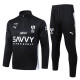 2025-26 Mens Al-Hilal Half Pull black Tracksuit