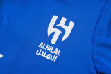 2025-26 Mens Al-Hilal blue Half Pull Tracksuit