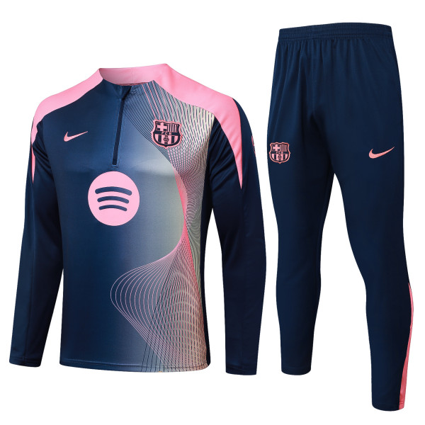 2025-26 Mens Barcelona Baolan color Half Pull Tracksuit