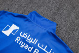 2025-26 Mens Al-Hilal blue Half Pull Tracksuit
