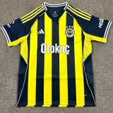 2025-26 Mens Fenerbahce Home Fans Soccer Jersey (全广告)
