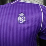 2025-26 Mens Real Madrid  Player casual style  Purple soccer jersey
