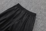 2025-26 Kids Barcelona Black  Half Pull Tracksuit