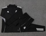 2025-26 Kids Real Madrid Jacket Black Training Suit