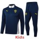 KIDS Portugal royal blue Half Pull Training Suit  2526
