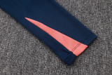 2025-26 Kids Barcelona royal blue Half Pull Training  suit