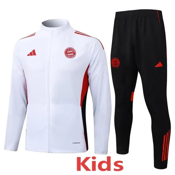 Kids Bayern Munich Half Pull Training Suit white 2025-26