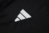 2025-26 Kids Real Madrid Jacket Black Training Suit