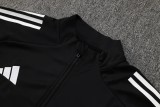2025-26 Kids Real Madrid Jacket Black Training Suit